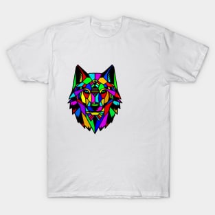 colorful wolf T-Shirt